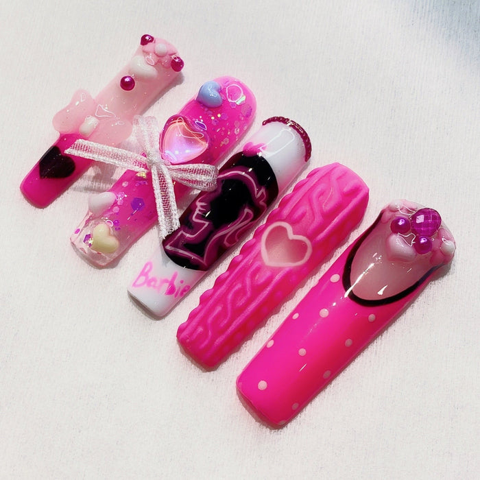 Pink Barbie Hand-Painted Set【H31-1060】