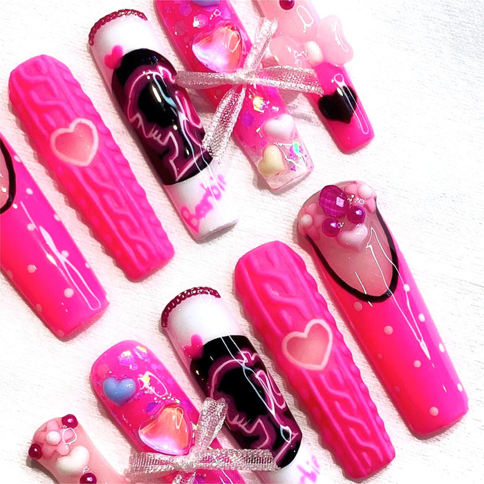 Pink Barbie Hand-Painted Set【H31-1060】