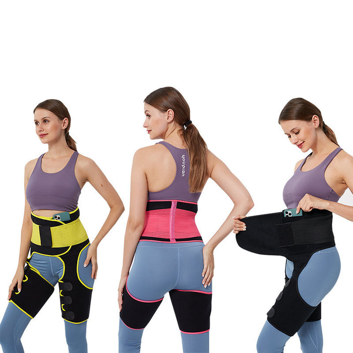 Slimming Leg High Waist & Thigh Fat Burning Trimming Belt Sweat Thigh Trimmer