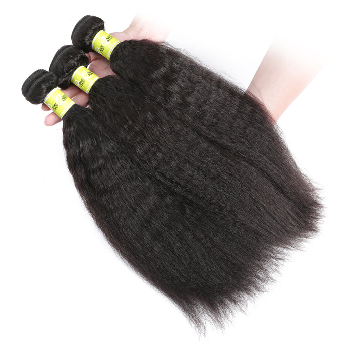 Peruvian Yaki Kinky Straight Hair Bundles Weave Straight Hair Bundles