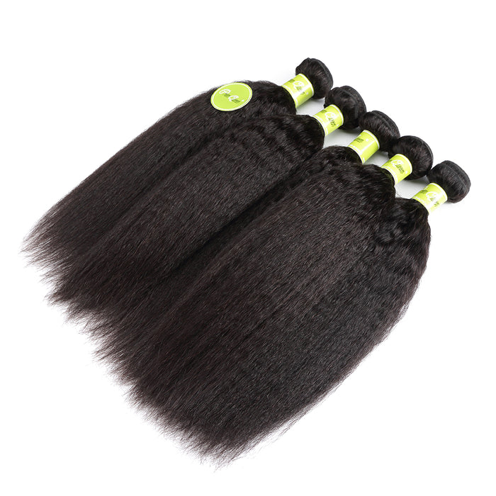 Peruvian Yaki Kinky Straight Hair Bundles Weave Straight Hair Bundles