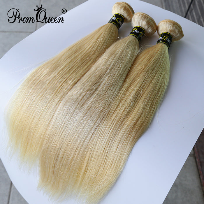 Brazilian Hair Straight 613 Color Blonde Human Hair Weave Bundles