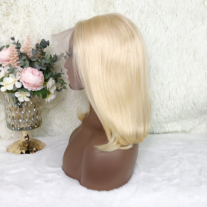 13x4 Colored Short Bob Wigs Lace Frontal Human Hair Wigs For Women New Trend 12 14 Inches (613)