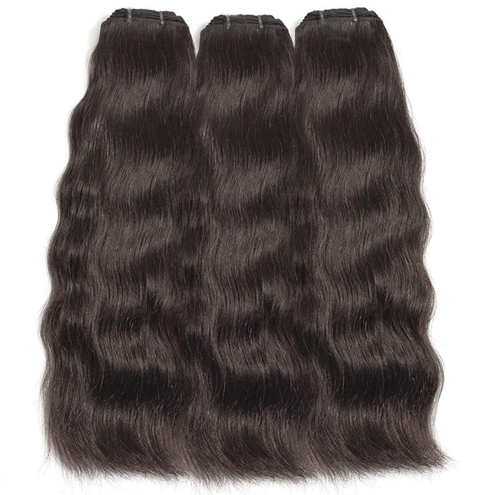 PromQueen Indian Virgin Hair Weave Human Hair Bundles Natural Straight Hair Weave