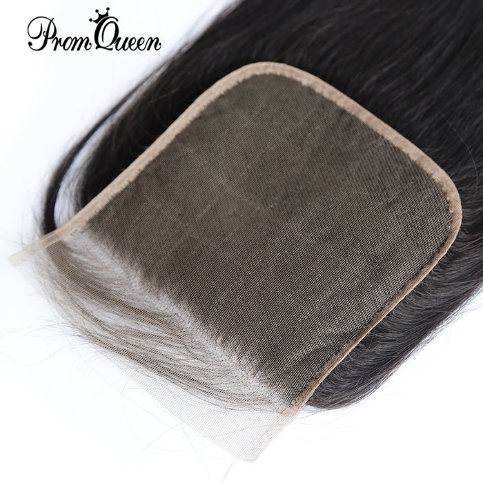 5x5 TOP Lace Closure Peruvian Hair Straight Lace Closure 1/Pcs Natural Color 100% Human Hair Extensions