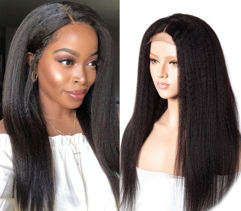 HD Swiss Lace Brazilian Hair Kinky Straight 5x5 lace Wigs Human Hair Wigs