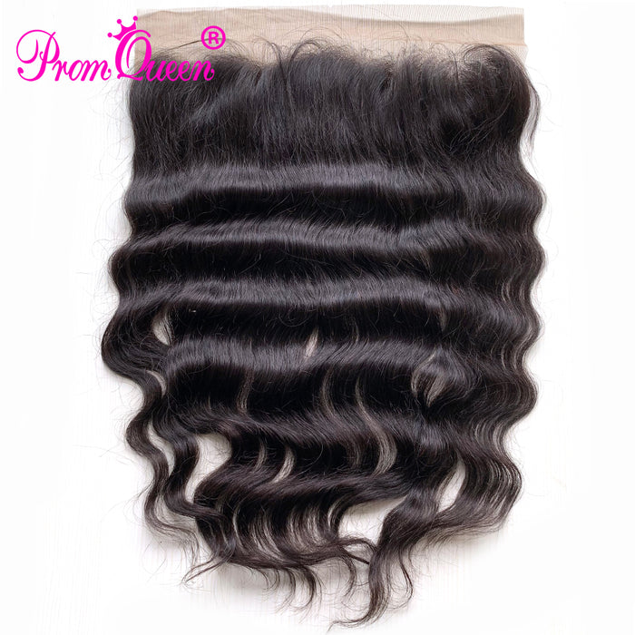 9A Prom Queen Hair Raw Indian Virgin Hair Lace Frontal Closure Loose wave Hair Extension