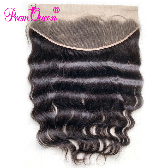 9A Prom Queen Hair Raw Indian Virgin Hair Lace Frontal Closure Loose wave Hair Extension