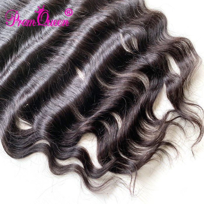 9A Prom Queen Hair Raw Indian Virgin Hair Lace Frontal Closure Loose wave Hair Extension