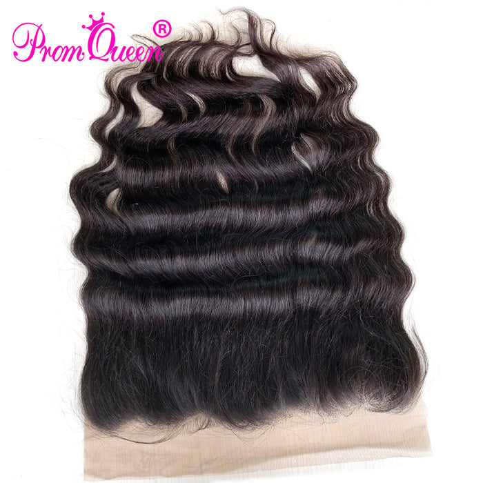 9A Prom Queen Hair Raw Indian Virgin Hair Lace Frontal Closure Loose wave Hair Extension