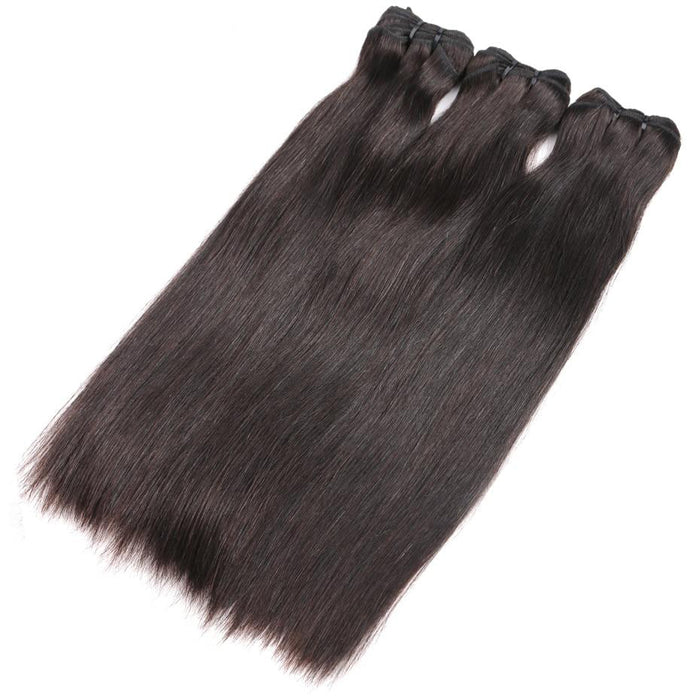 PromQueen Hair Raw Indian Virgin Hair Bundles Human Hair Straight Extension