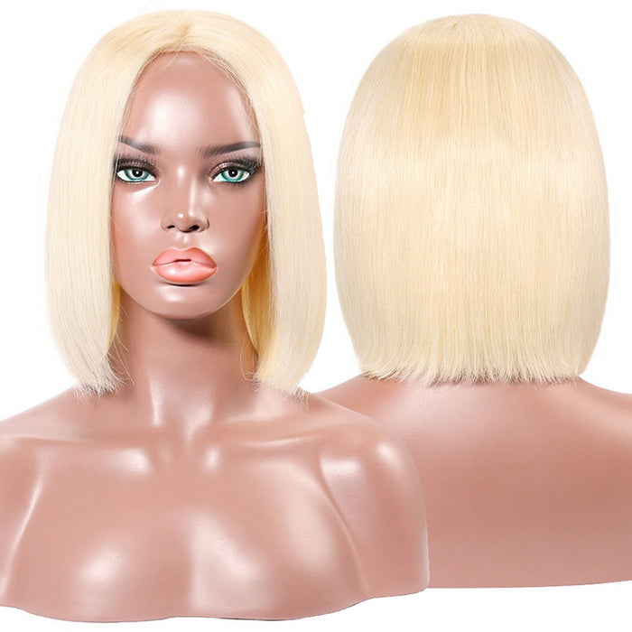 Brazilian Remy Hair Lace Front Human Hair Wigs 613 Blonde Straight Lace Wig