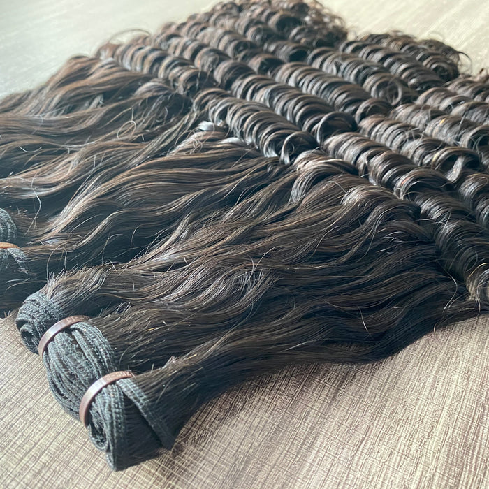 Double Drawn Deep Curly Virgin Hair Full End Soft Human Hair