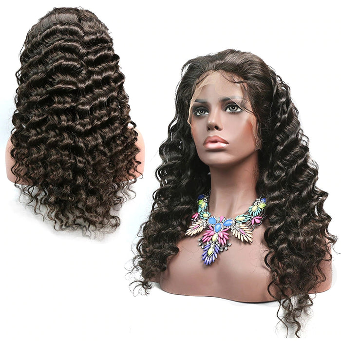 Lace Front Human Hair Wigs Brazilian Loose Wave Lace Wig