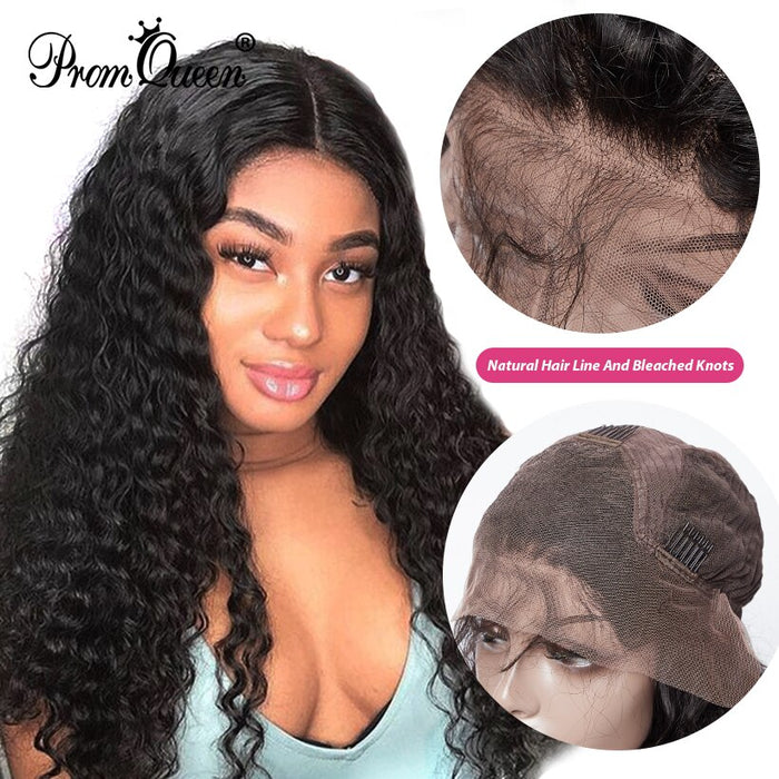 Lace Front Human Hair Wigs Brazilian Deep Wave Human Hair Wig