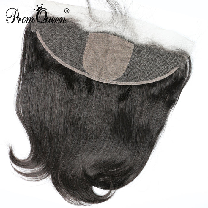 Promqueen Silk Base Frontal 13*4 Brazilian Virgin hair Straight Virgin Human Hair