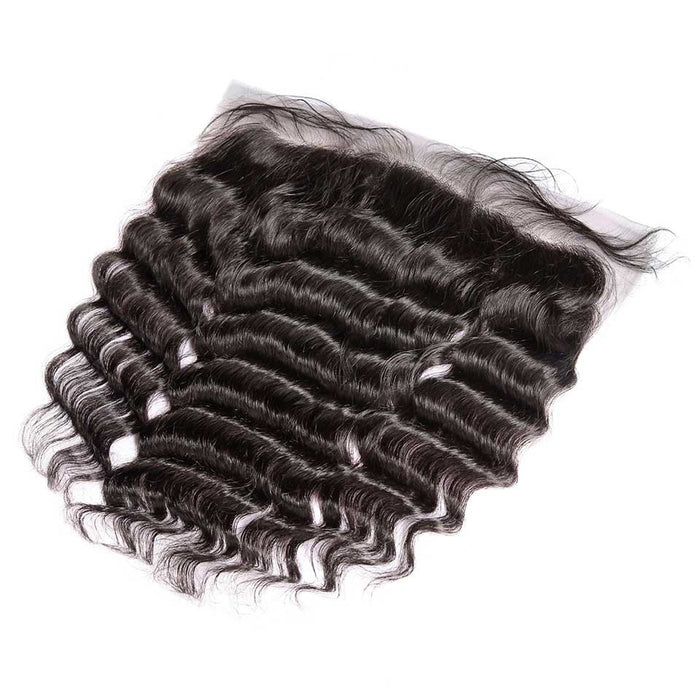 Prom Queen 13x4 Lace Frontal Brazilian Hair Loose Deep Wave Frontal With Baby Hair