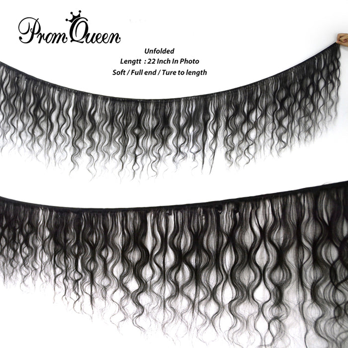 Prom Queen 6A Hair Brazilian Hair Body Wave 1/3/4 Bundles Remy Human Hair Weave