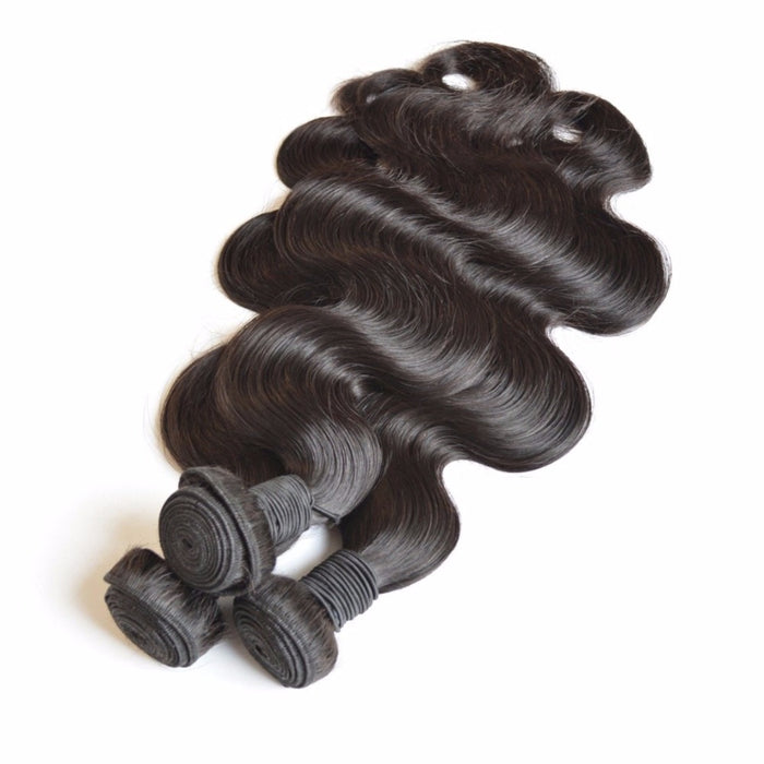 Prom Queen 6A Hair Brazilian Hair Body Wave 1/3/4 Bundles Remy Human Hair Weave