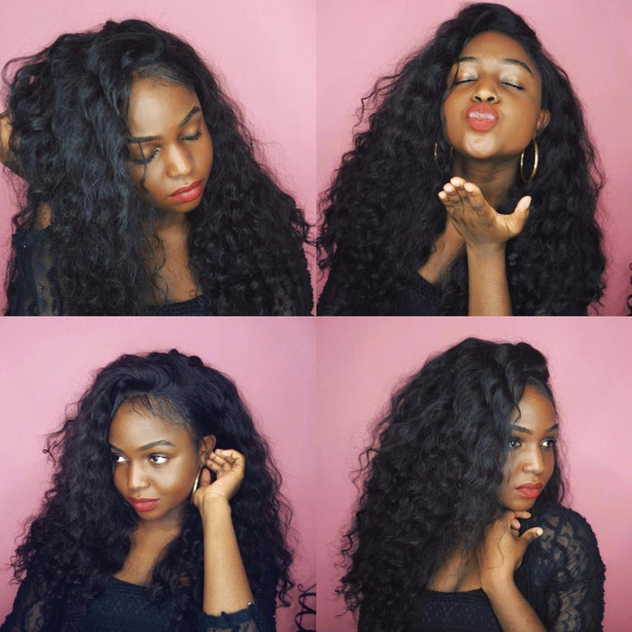 PromQueen Hair Weave Bundles Indian Water Wave Virgin Hair Raw Indian Human Hair Extension