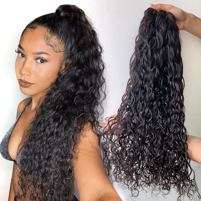 Wavy virgin deals indian hair weave