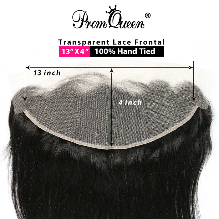 Promqueen Brazilian Virgin Hiar Bundles With 13x4 Lace Frontal closure Body Wave Hair Pre Plucked Hairline