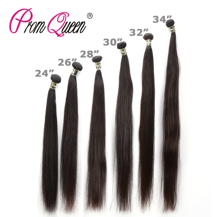 Promqueen Peruvian Human Hair Weave Bundles Straight 8-40inch