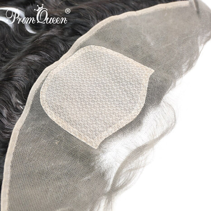 Promqueen Silk Base Frontal 13*4 Brazilian Virgin hair Body Wave Virgin Human Hair Top Closure