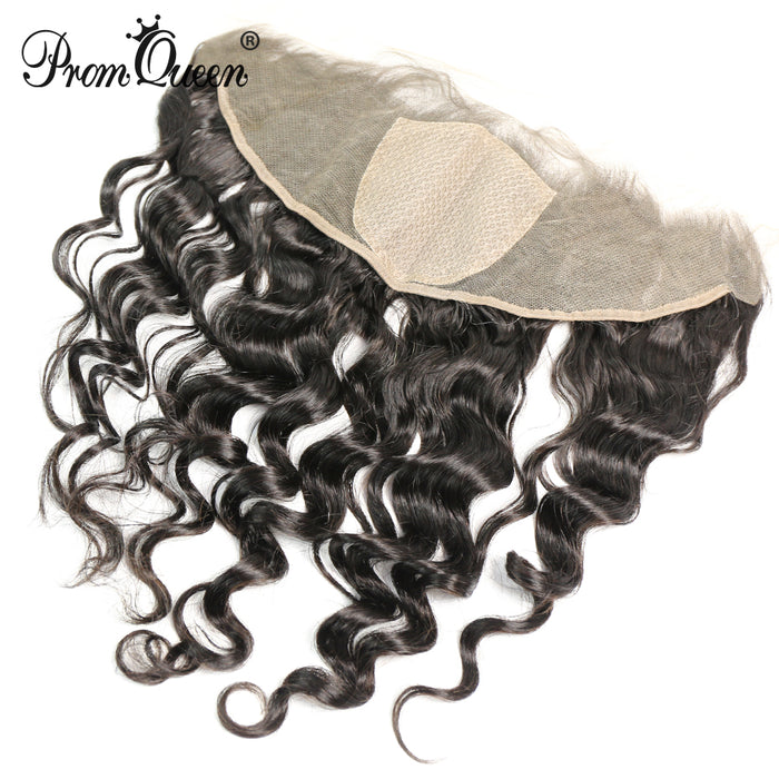 Silk Base 13*4 Lace Frontal Brazilian Virgin hair Loose Wave Human Hair Top Closure