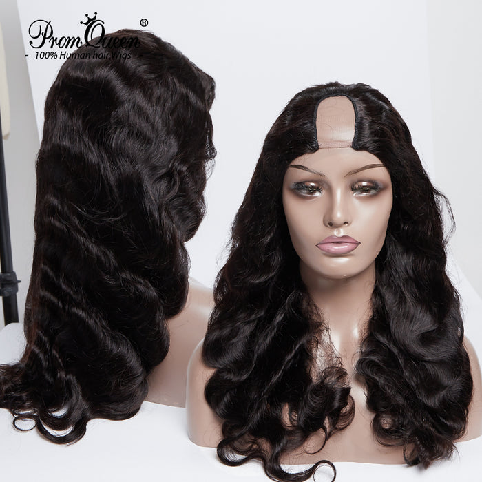 Promqueen Brazilian Virgin Hair Deep Wave Upart Wigs Human Hair Upart Wigs