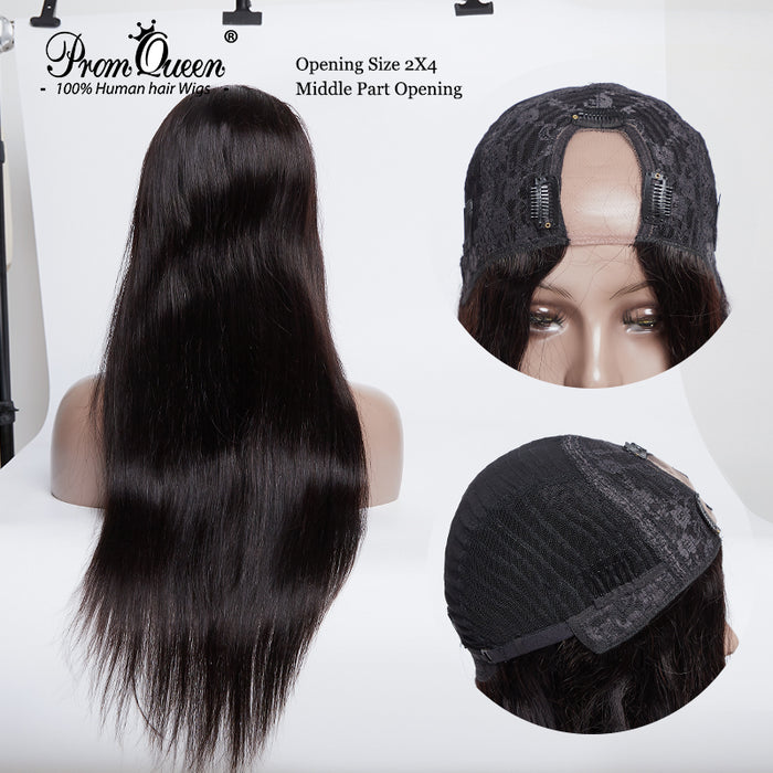 Promqueen Brazilian Virgin Hair Deep Wave Upart Wigs Human Hair Upart Wigs