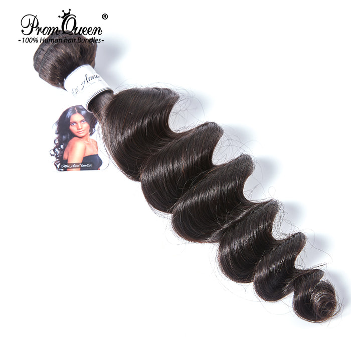 Promqueen Human Hair Brazilian Virgin Hair Loose Wave 3 Bundles Lot