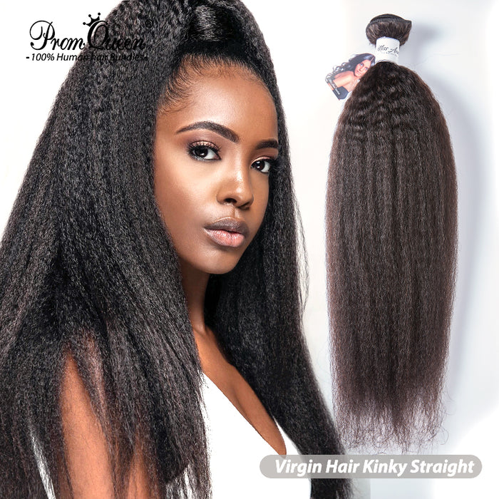 Promqueen Brazilian Human Hair Kinky Straight/Deep Wave/Kinky Curly 3 Bundles Lot