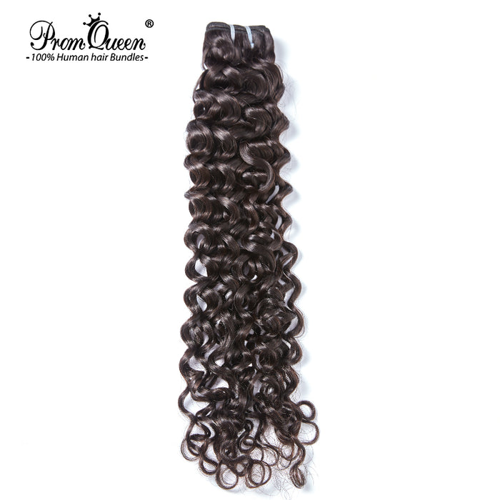 Promqueen Brazilian Human Hair Italian Curly / Kinky Straight / Deep Wave  3 Bundles Lot