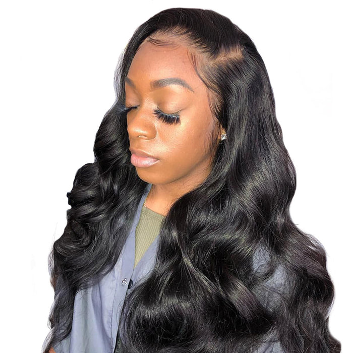 13X6 lace front human hair wig body wave