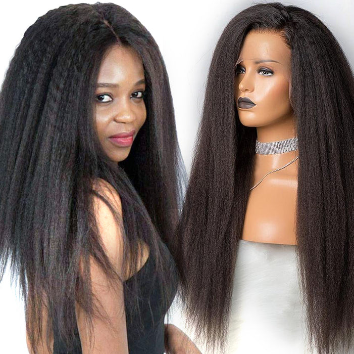 HD Swiss Lace Brazilian Hair Kinky Straight 5x5 lace Wigs Human Hair Wigs