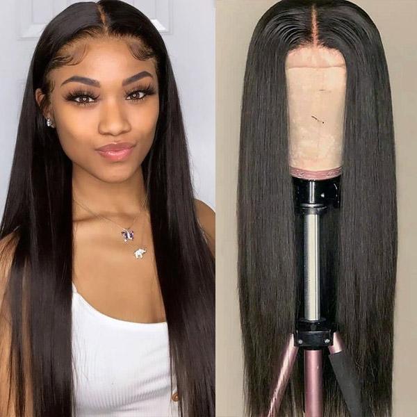 HD Swiss Lace Brazilian Hair Kinky Straight 5x5 lace Wigs Human Hair Wigs