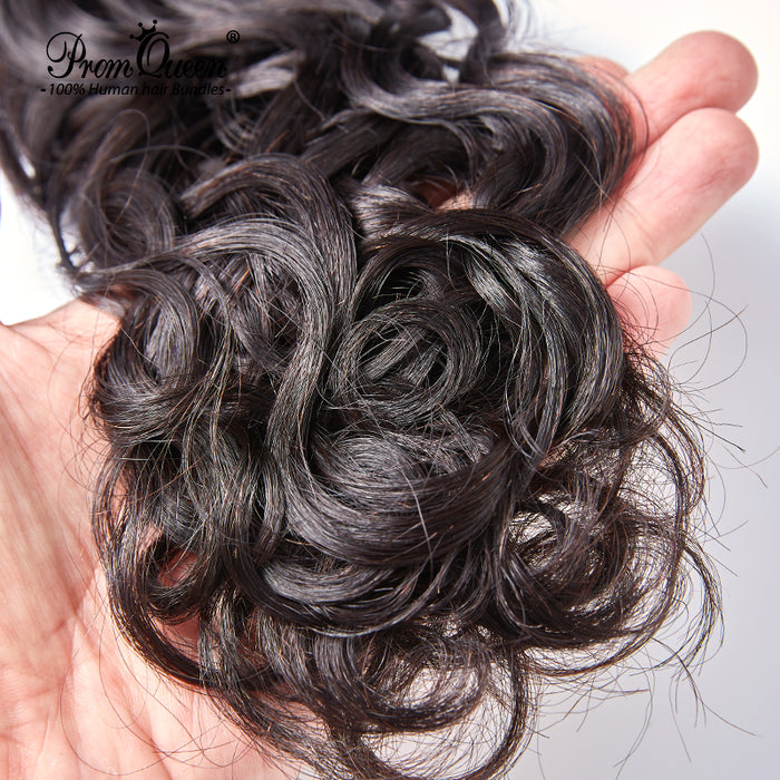 Brazilian Virgin Human Hair Natural Wave / Kinky Curly 3 Bundles Lot