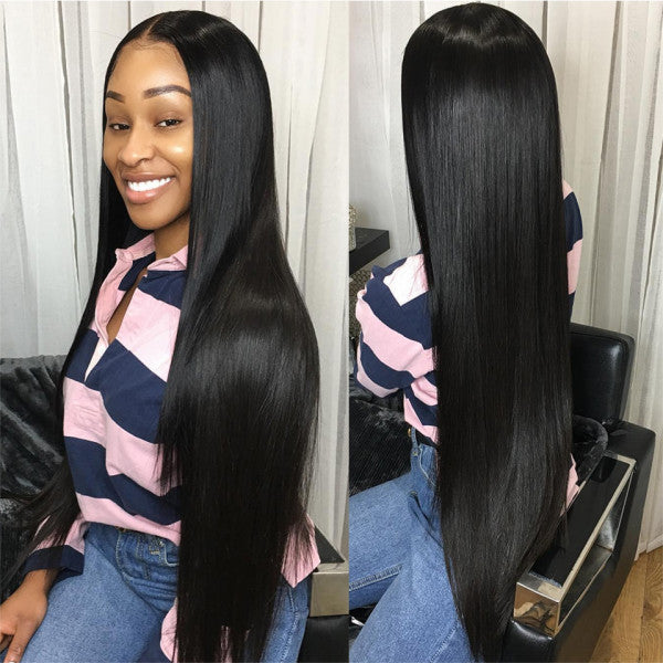 13x4 Lace Front Wig Straight Human Hair Wigs Pre-plucked Hairline with Baby Hair