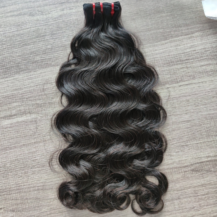 Double Drawn Body Wave Virgin Hair Full End Soft Human Hair