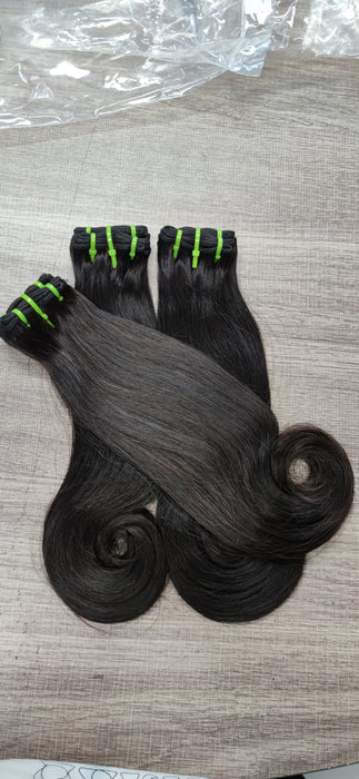 Double Drawn Hook Straight Virgin Hair Full End Soft Human Hair