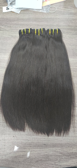 Double Drawn Straight Virgin Hair Full End Soft Human Hair